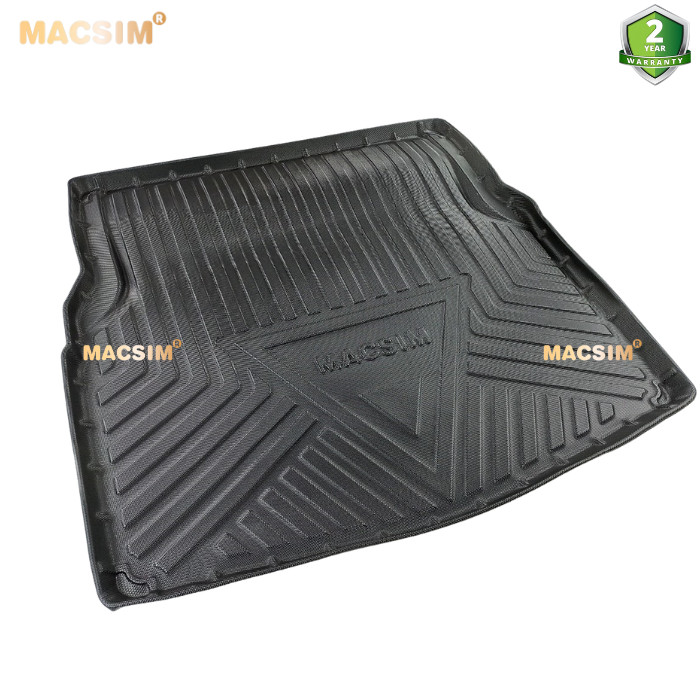 Thảm lót cốp Mercedes C-Class 2014-2021 nhãn hiệu Macsin chất liệu tpv cao cấp màu đen
