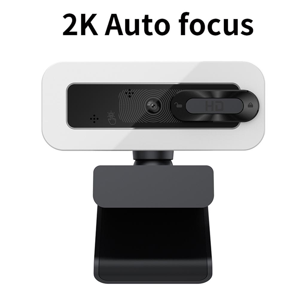 Webcam Máy ảnh Tự động lấy nét 4K qua USB không cần trình điều khiển với Micrô giảm tiếng ồn Nắp che riêng tư cho Trò chuyện video trực tuyến - Đen - 4K