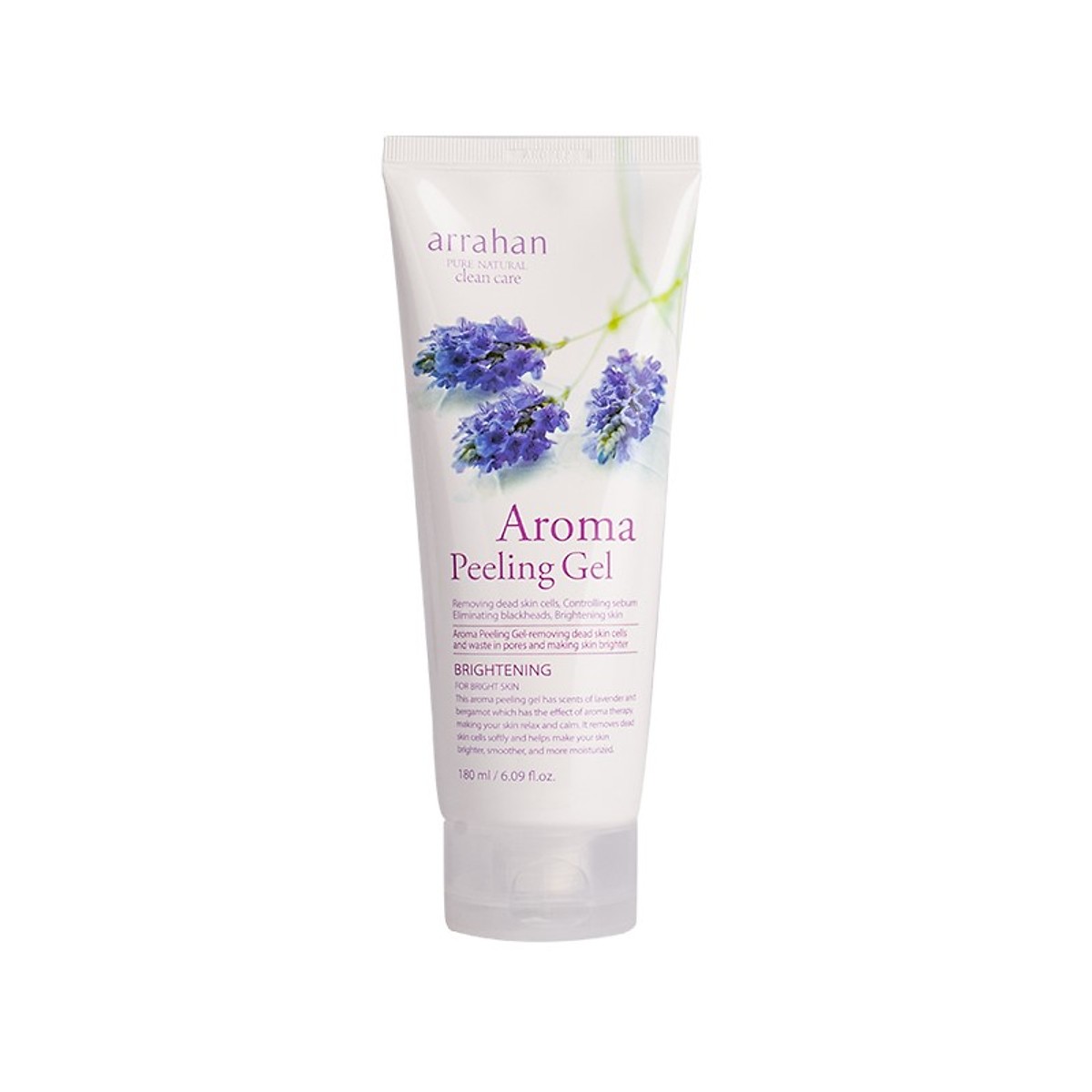 Gel tẩy da chết làm sạch sâu và xòa mờ thâm, nám hương hoa oải hương Arrahan 180 ml - Hàn Quốc Chính Hãng