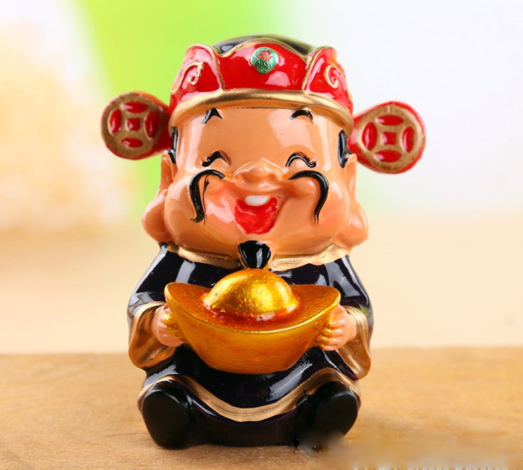 Bộ 5 Tượng Thần Tài Không Bao Gồm Đế