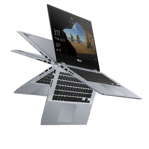 Laptop Asus Vivobook Flip TP412FA-EC608T (i3-10110U/4GB/512GB SSD/14FHD Touch/VGA ON/Win10/Gray/Pen) - Hàng chính hãng - Laptop 2 trong 1 | VinaGear.Com