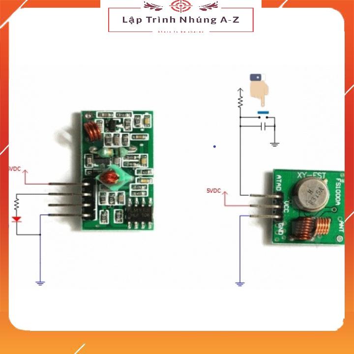 [Lập Trình Nhúng A-Z][147] Module Thu Phát RF (Gồm 1 Bộ Thu Và 1 Bộ Phát RF)