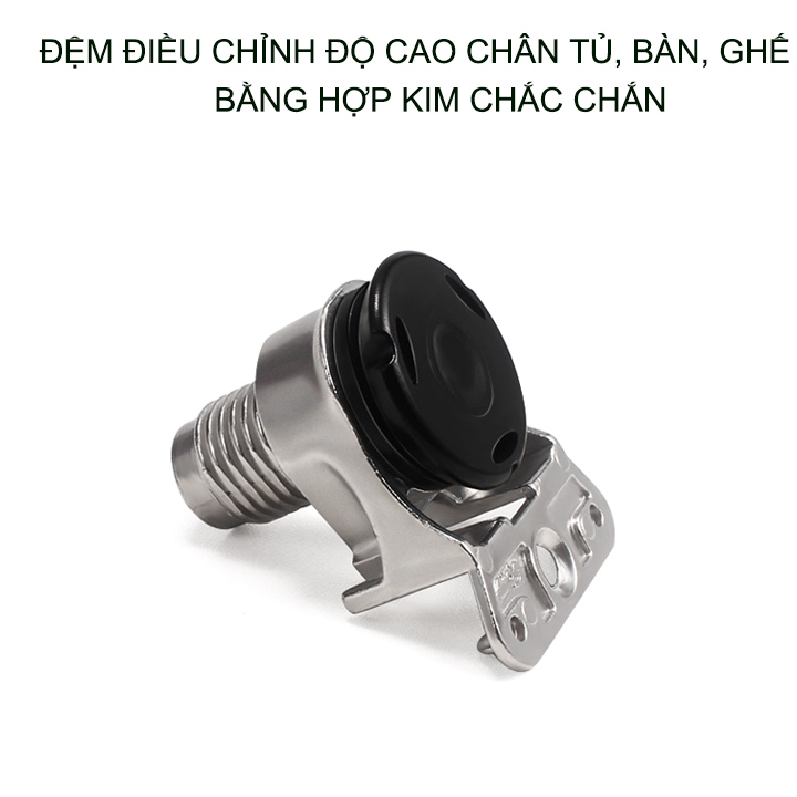 01 Dụng cụ điều chỉnh độ cao chân tủ, bàn, ghế đa năng làm bằng hợp kim kẽm chống gỉ