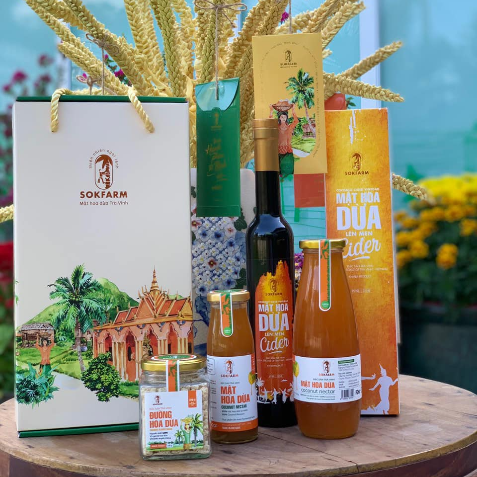 BỘ SẢN PHẨM MẬT HOA DỪA SOKFARM DÀNH CHO GIA ĐÌNH, NGƯỜI ĂN KIÊNG, ĂN CHAY, ỔN ĐỊNH ĐƯỜNG HUYẾT, CẢI THIỆN SỨC KHỎE