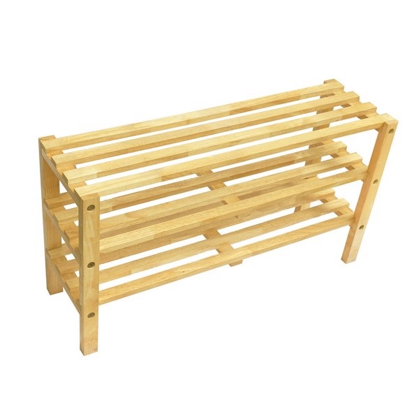 Kệ giày 3 tầng, tháo rời người lớn, Tự Nhiên