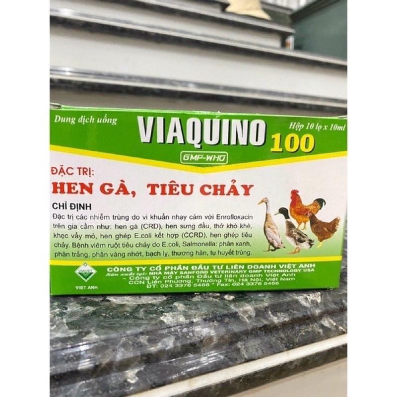 1 lọ VIAQUINO 100 tiêu chay phân xanh phân trắng dùng cho chim gà vịt ngan