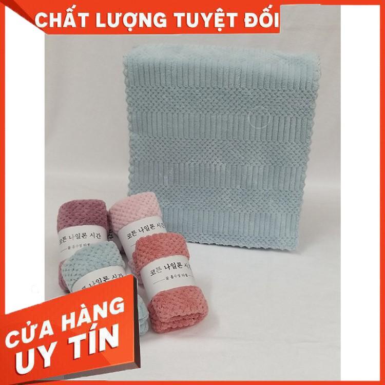 Khăn Mặt Lông Cừu Xuất Hàn Cao Cấp 30cm x 50cm