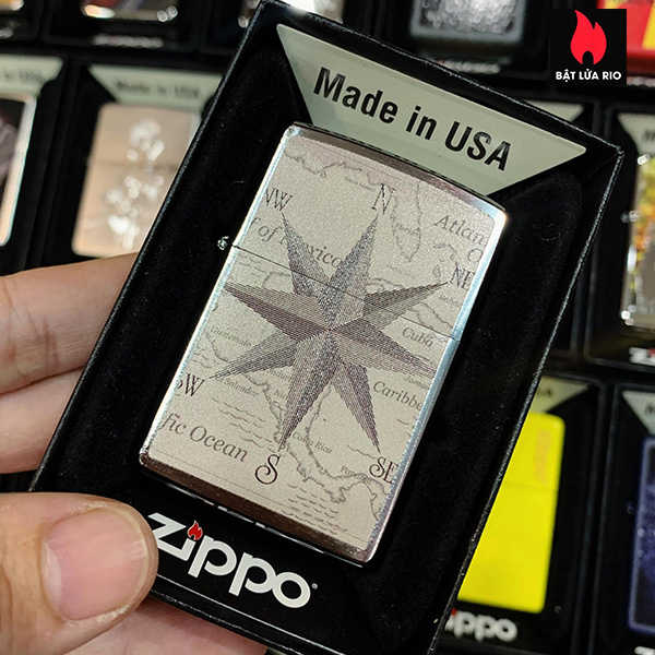 Bật Lửa Zippo 200 Vintage Maps