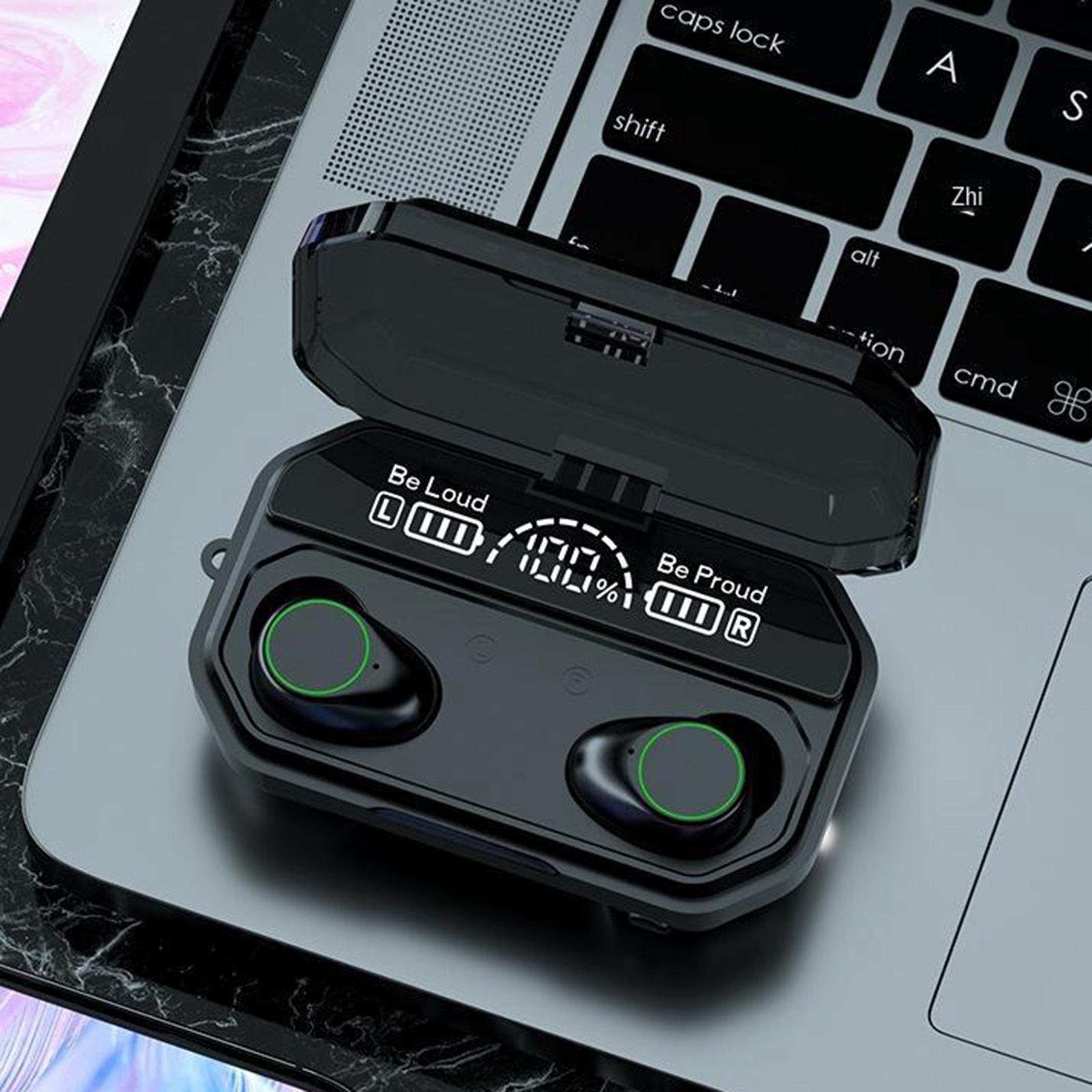 Earbuds Hi-Fi Stereo Headphones True Wireless Earbuds Waterproof Earphones in-Ear Headphones with Mic