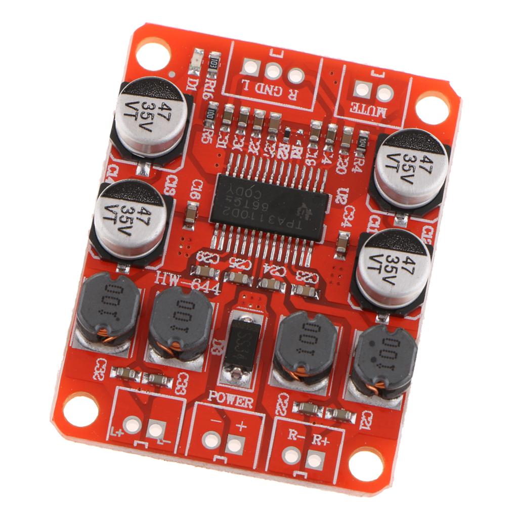 TPA3110 2X15W Digital Stereo Audio Power Amplifier Board DC 12V 2A