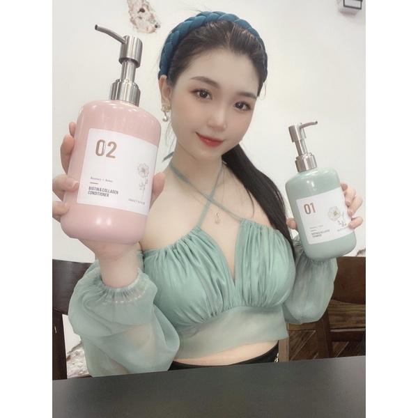 BỘ DẦU GỘI XẢ BIOTIN COLLAGEN NEW 2022 FJORD CAO CẤP PHỤC HỒI SIÊU MỀM MƯỢT 500ML*2