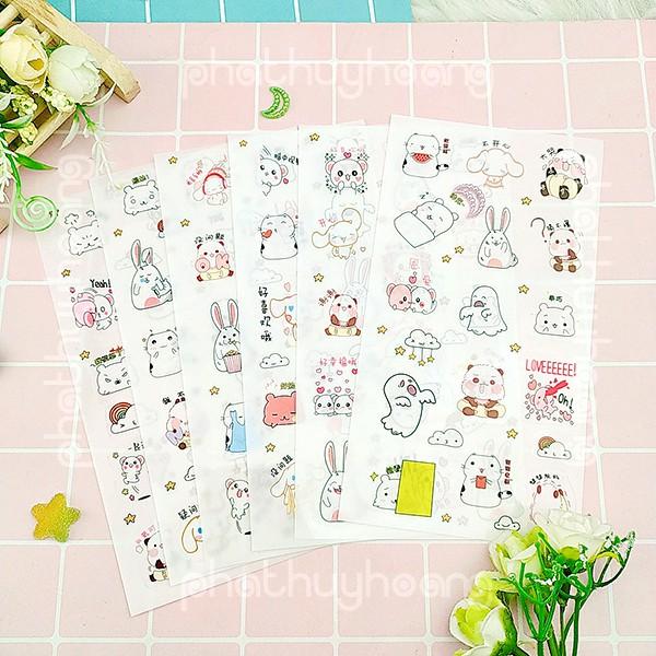 Bộ Sticker Hàn Quốc hơn 100 hình khác nhau cực đẹp