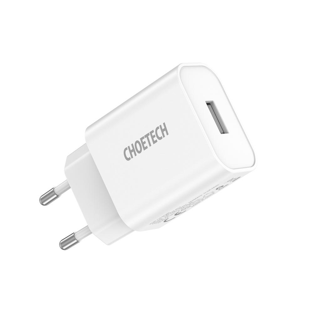 Củ sạc 12W USB A CHOETECH Q5002 (CN/US/JP/EU/UK/AU)- HÀNG CHÍNH HÃNG