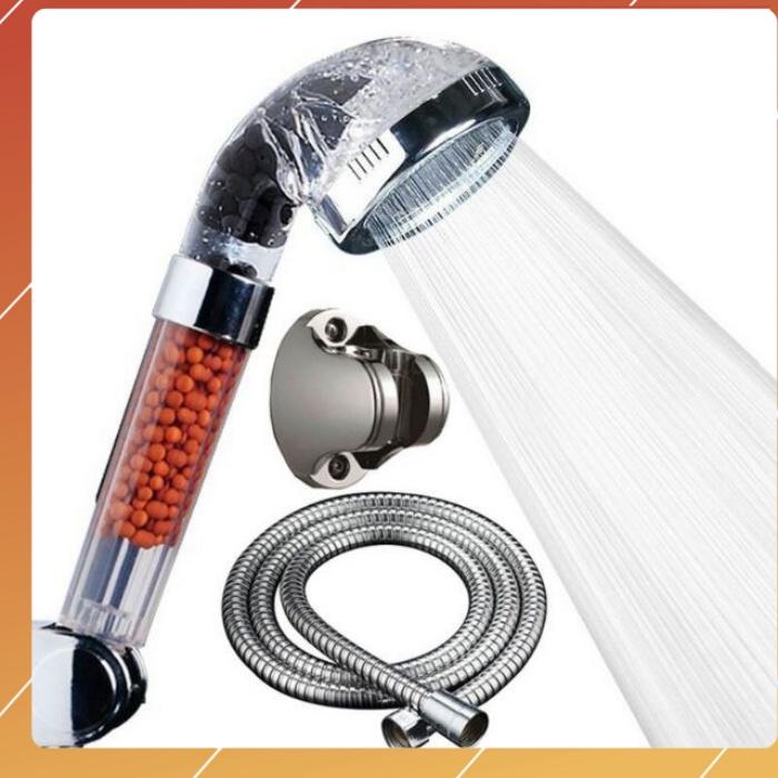 Bộ tay sen tắm tăng áp có lọc nano tròn