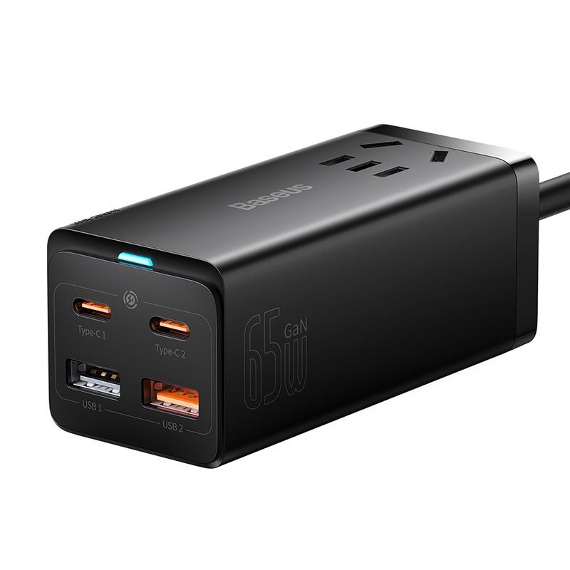 Bộ sạc nhanh 65W Baseus GaN3 Pro Desktop Powerstrl.P 5 in 1 )