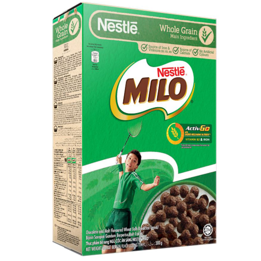 [TẶNG 2 HỘP NGŨ CỐC TRÁI CÂY TRIX] Ngũ cốc ăn sáng MILO - COMBO 2 hộp x 300g