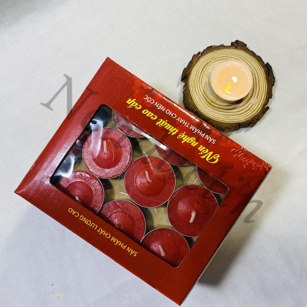 50 viên nến Tealight cao cấp cháy 2,5 đến 3h không khói không mùi an toàn cho người sử dụng