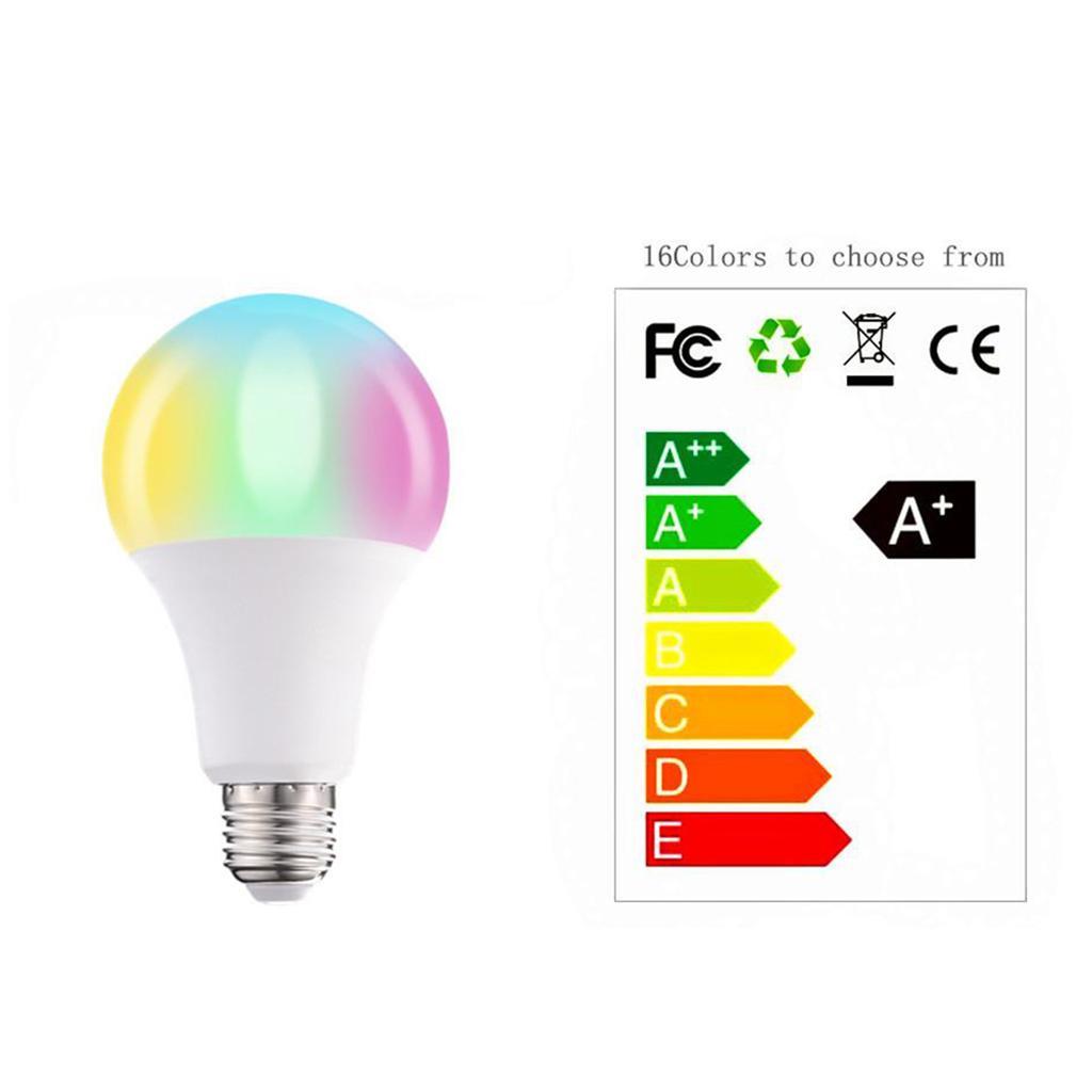 2X Color Changing Light Bulb RGB LED Light Bulbs 900LM Flood Mood Light A60