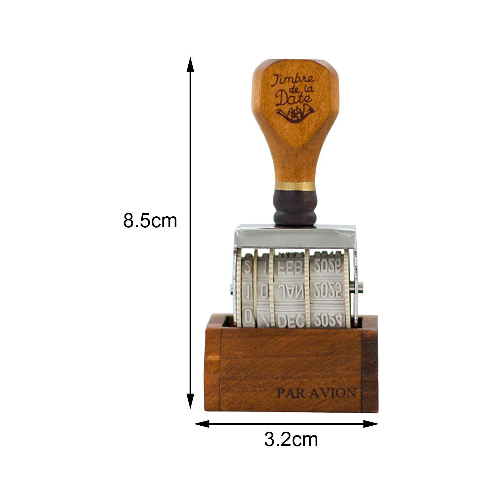 Roller Date Stamp Rubber Stamp Day Month Year Stamp Office Stamp Multifunctional Roller Stamp Business Stamps for DIY Craft Diary Decoration