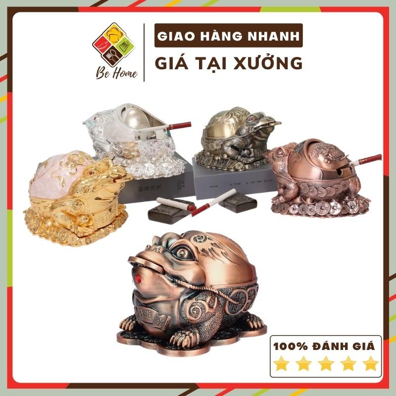 Gạt tàn Hoàng Gia Cóc Ngậm Tiền -BEHOME 4 Màu Tài Lộc - Hợp kim tinh xảo - Sang Trọng - Dễ Dàng Vệ Sinh