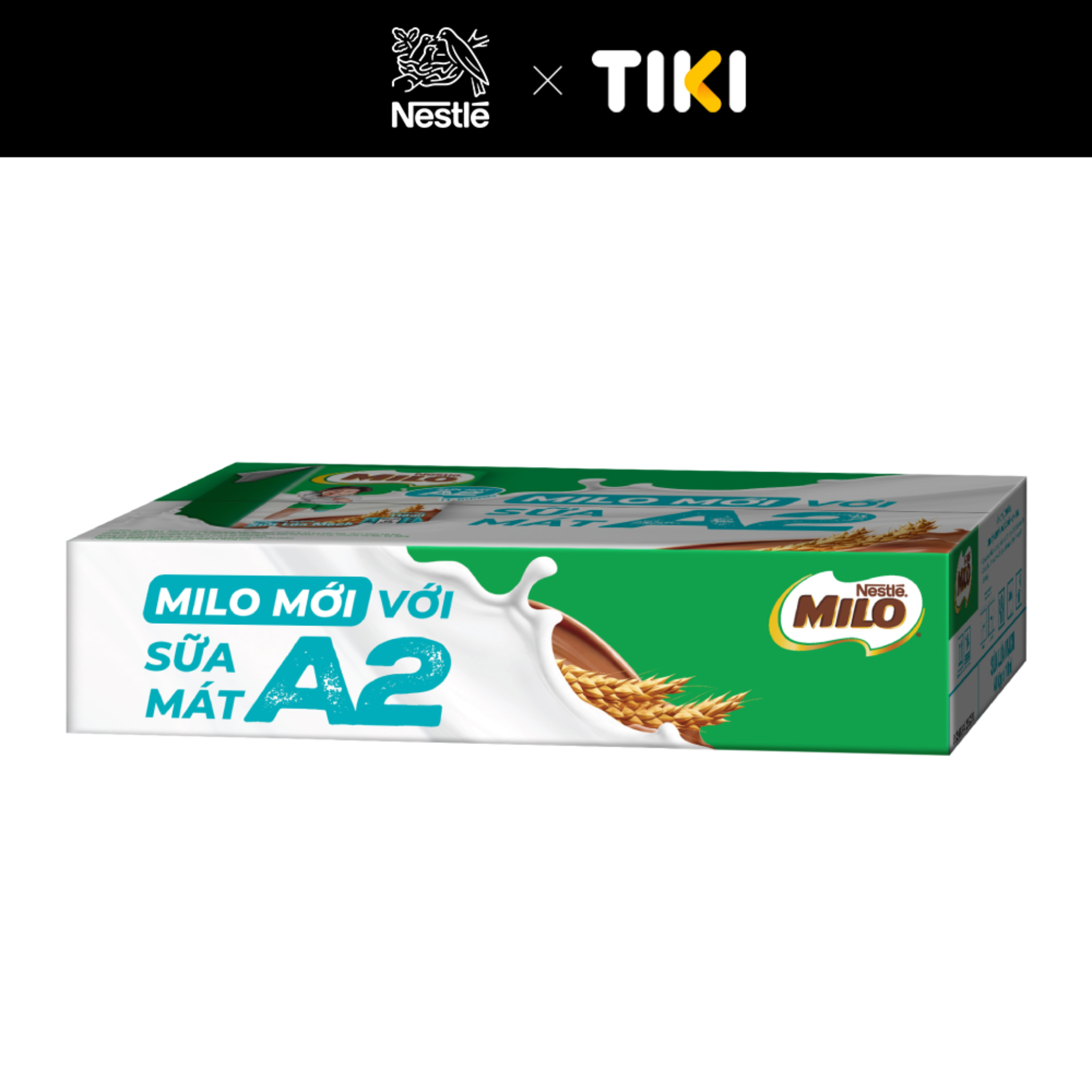 COMBO 2 Thùng 48 Hộp Sữa Nestlé MILO A2 MỚI (110ml/Hộp)