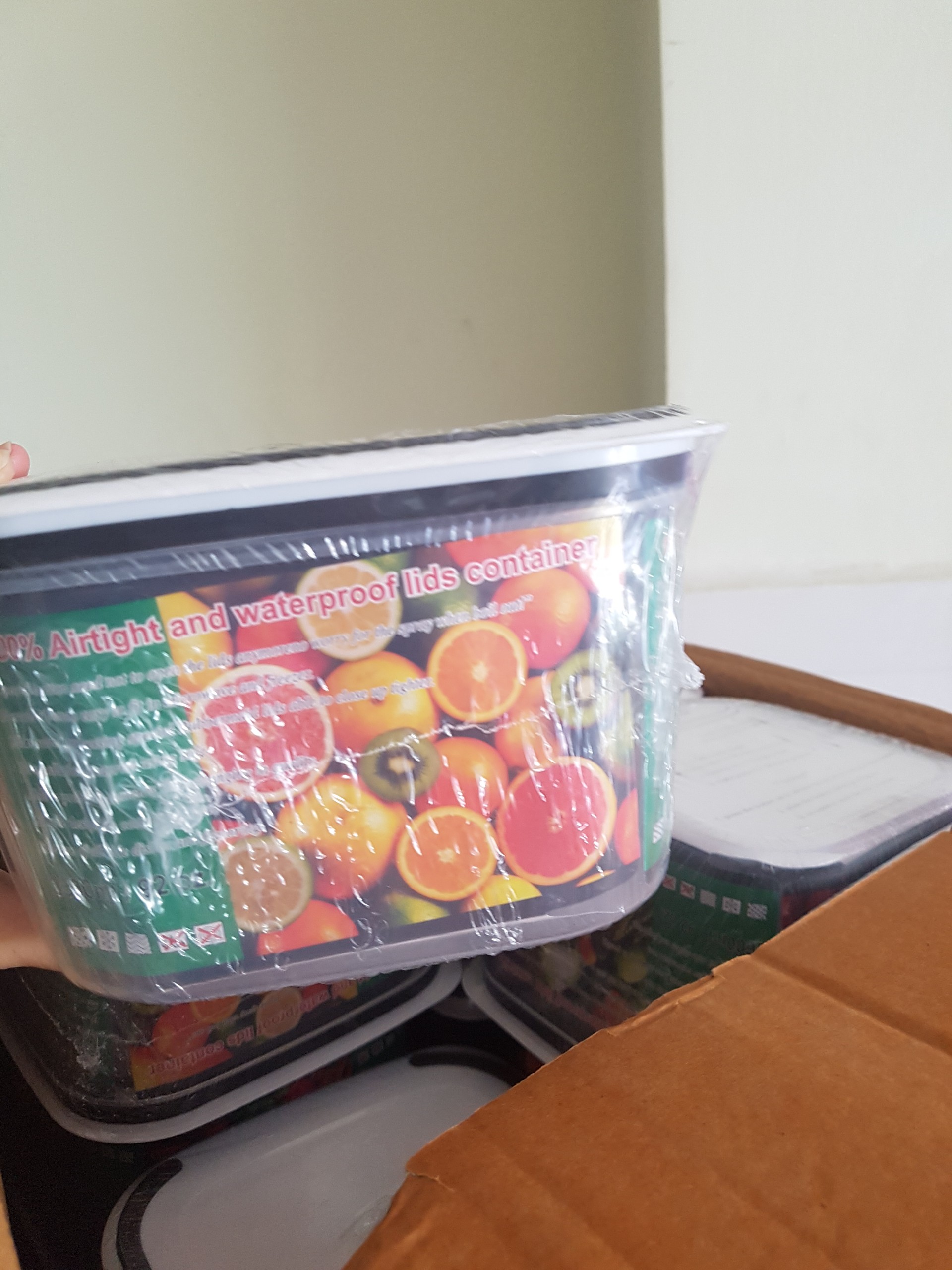 Set 5 hộp đựng thưc phẩm trắng vuông- chữ nhật tiện dụng