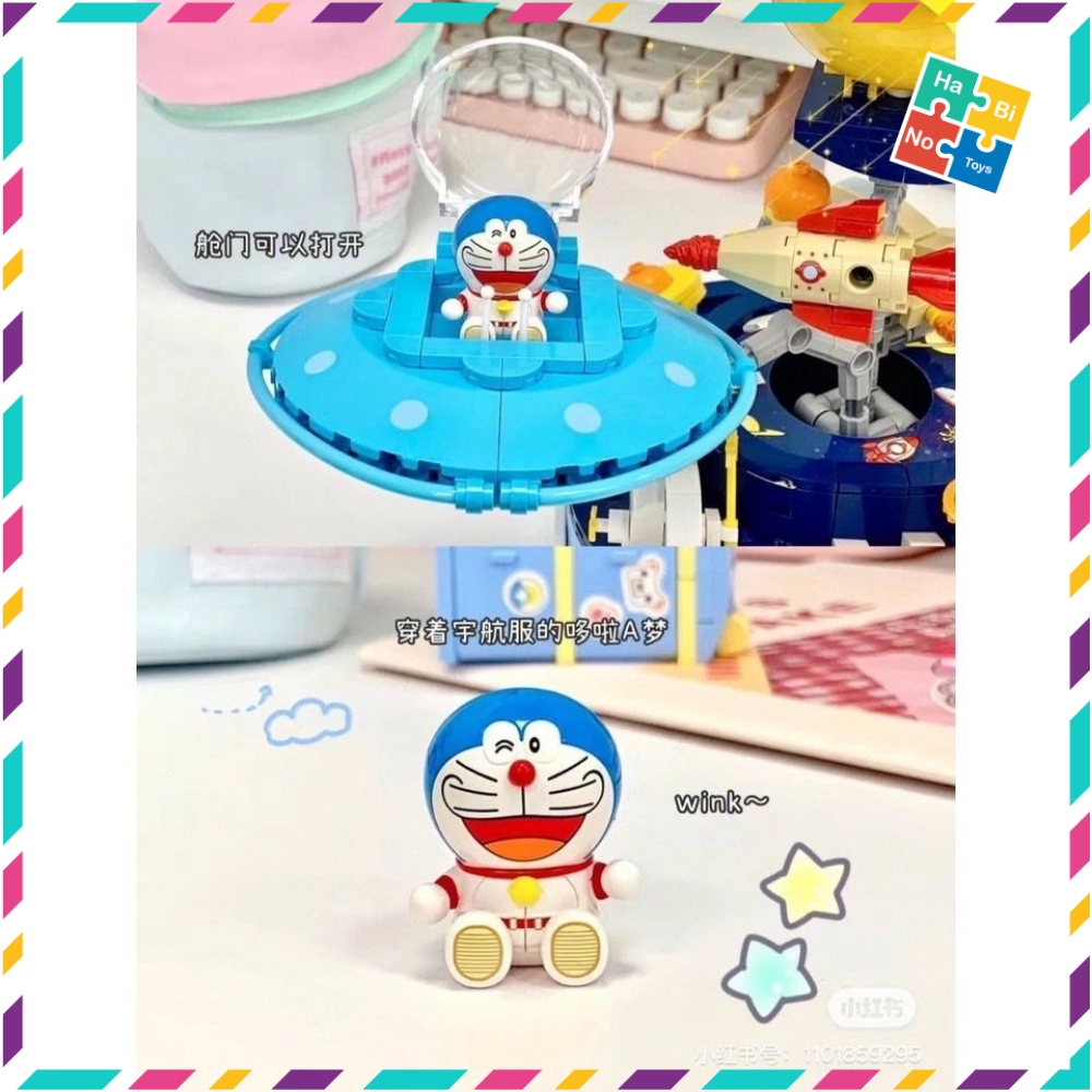 Doraemon Keeppley Đồ Chơi Xếp Hình Lắp Ráp Thám Hiểm Không Gian K20421