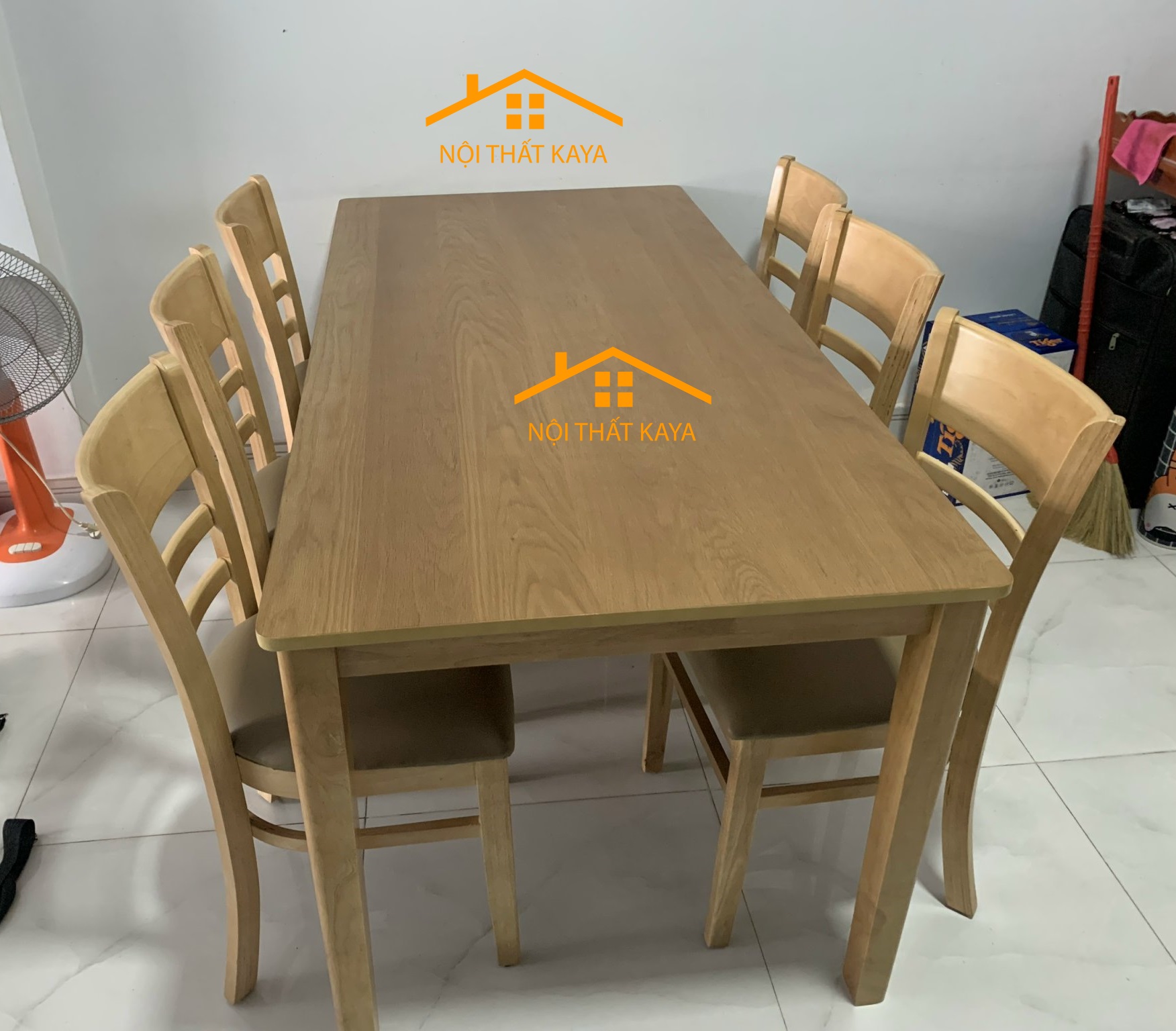 Set Bàn Ăn 6 Ghế Mostar (Nâu)