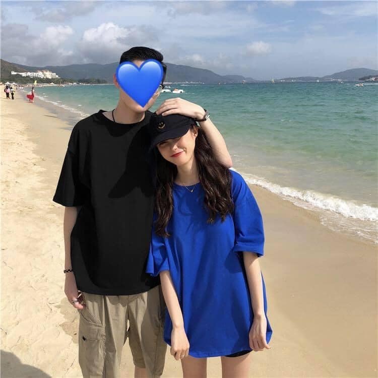 Áo thun trơn tay lỡ unisex 10 màu