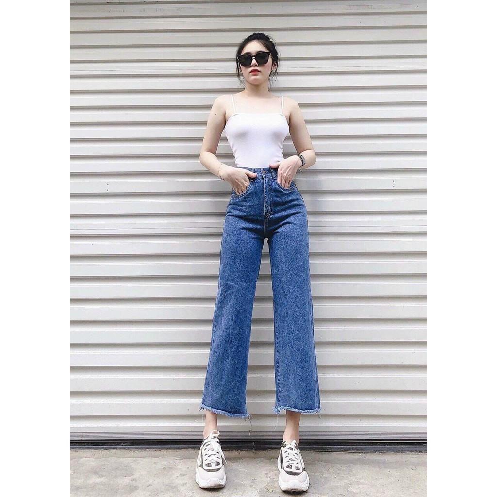 QUẦN JEANS NỮ ỐNG RỘNG HÀNG ĐẸP