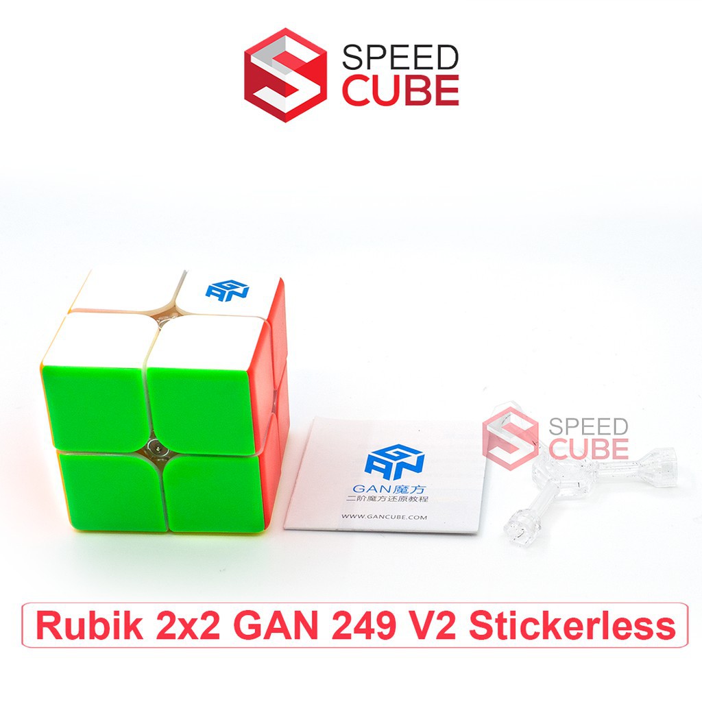 Rubik 2x2 GAN  249V2 / 249V2 M Stickerless/ Viền đen