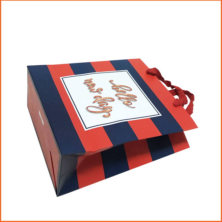 Túi giấy xách dây ngang trung TN005 - cao 17 x ngang 23 x rộng 8.5 cm - đựng quà tặng - Phượng Hoàng