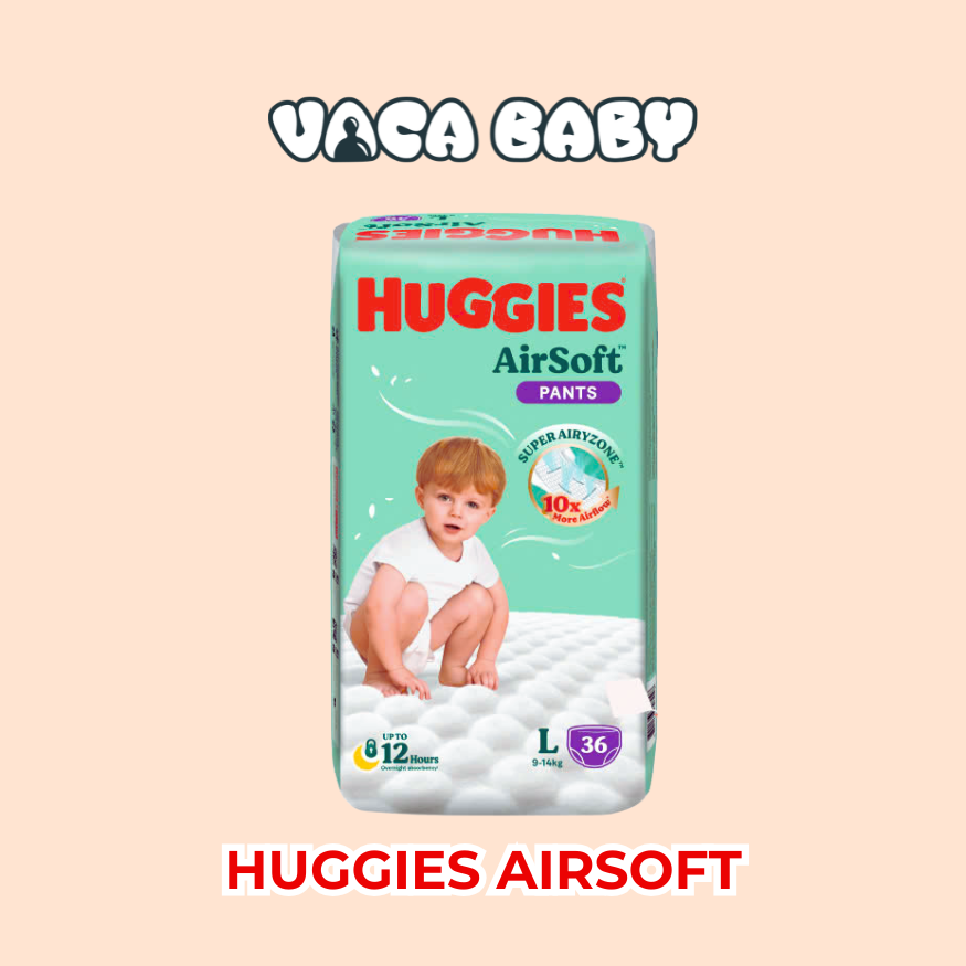 Tã bỉm Quần Huggies Airsoft size L36 miếng