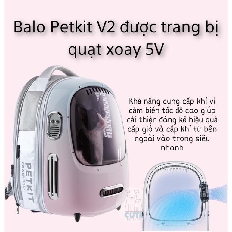 Balo Phi Hành Gia Có Điều Hòa Thông Minh Cho Mèo Petkit Breezy 2023- HeLiPet