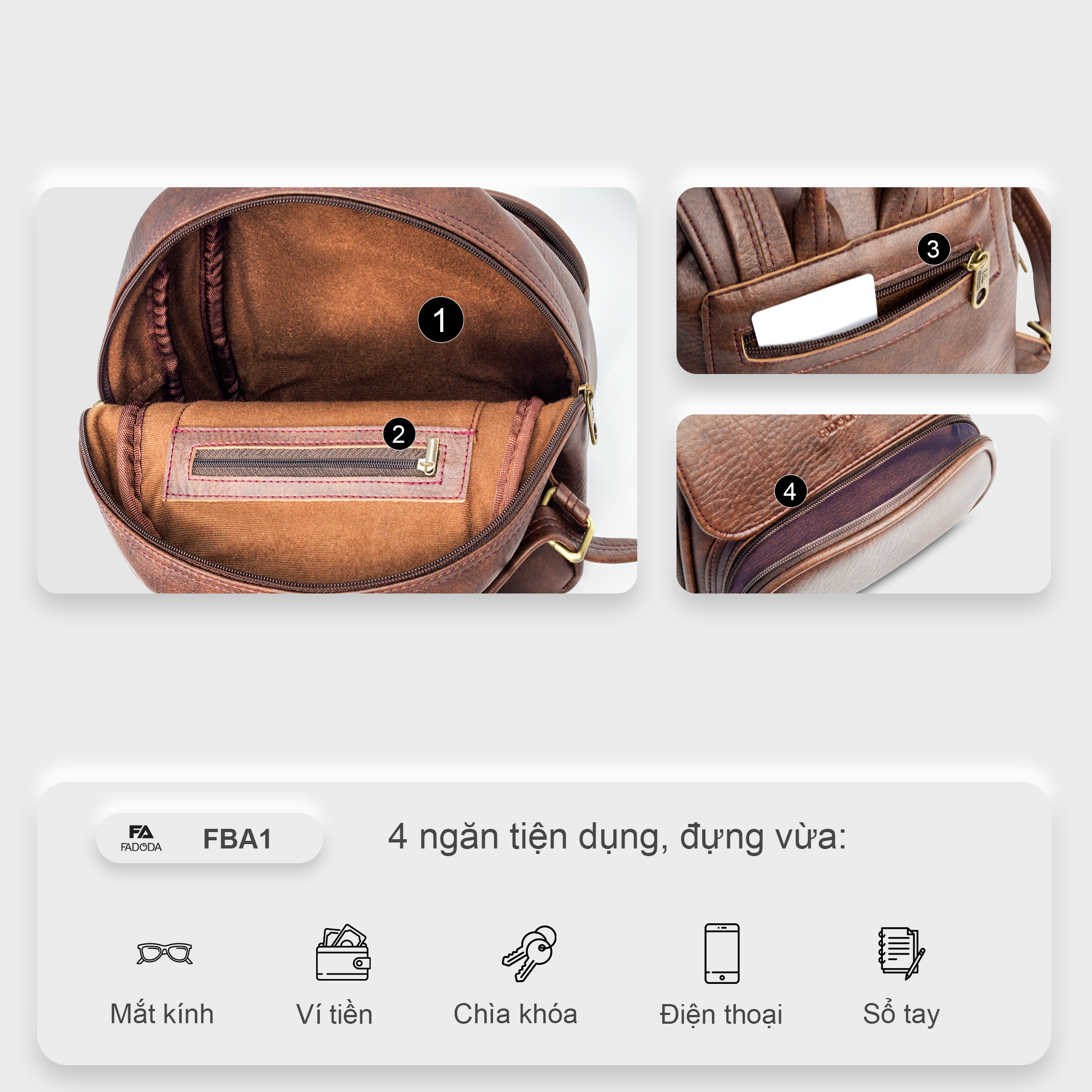 Balo nữ thời trang FADODA FBA1