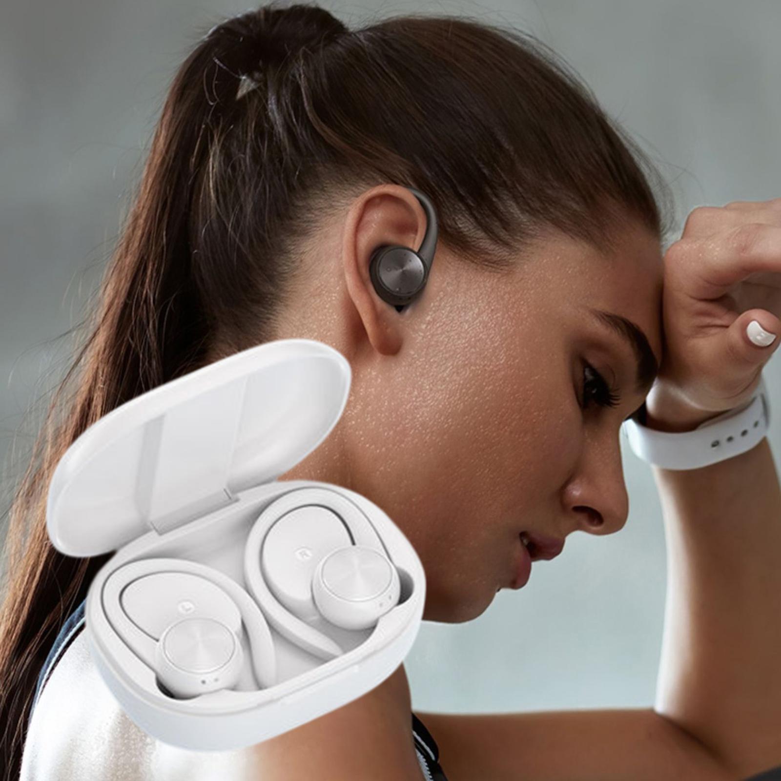 2 Pcs Ear-Hook Bluetooth 5.0 Earpiece for Driving LED Battery Display