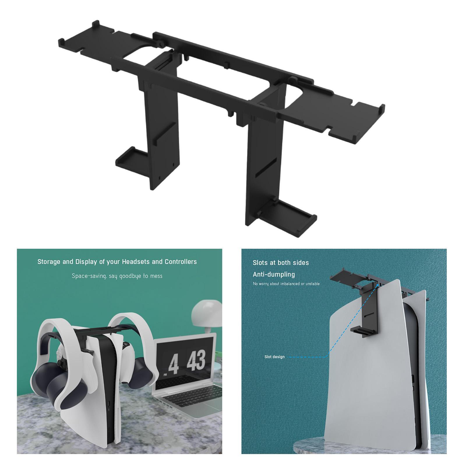 Universal Headphone Storage Bracket for Hanging Rods for PS5 Console And VR Processor