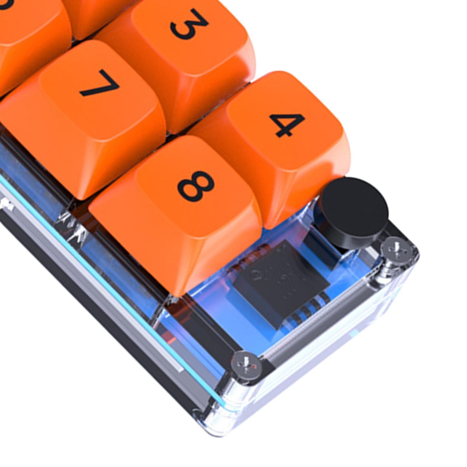 Mechanical Gaming Keyboard 8 Keys Wired Mechanical Keyboard PC Accessories Hot Swappable Easy to Program Programming Pad Keypad