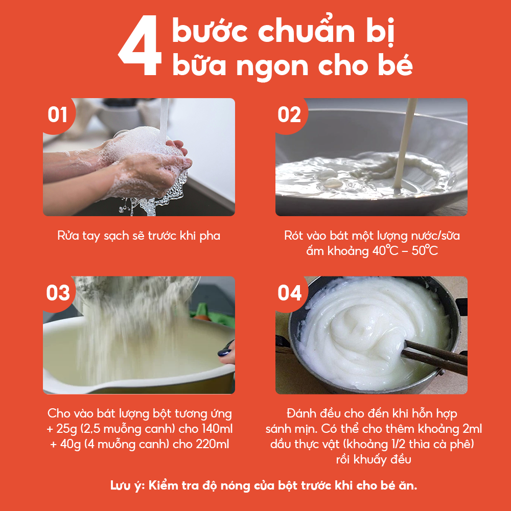 Bột Ăn Dặm Humababy Vị Thịt Bò - Bí Đỏ - Hộp 10 Gói x 25g