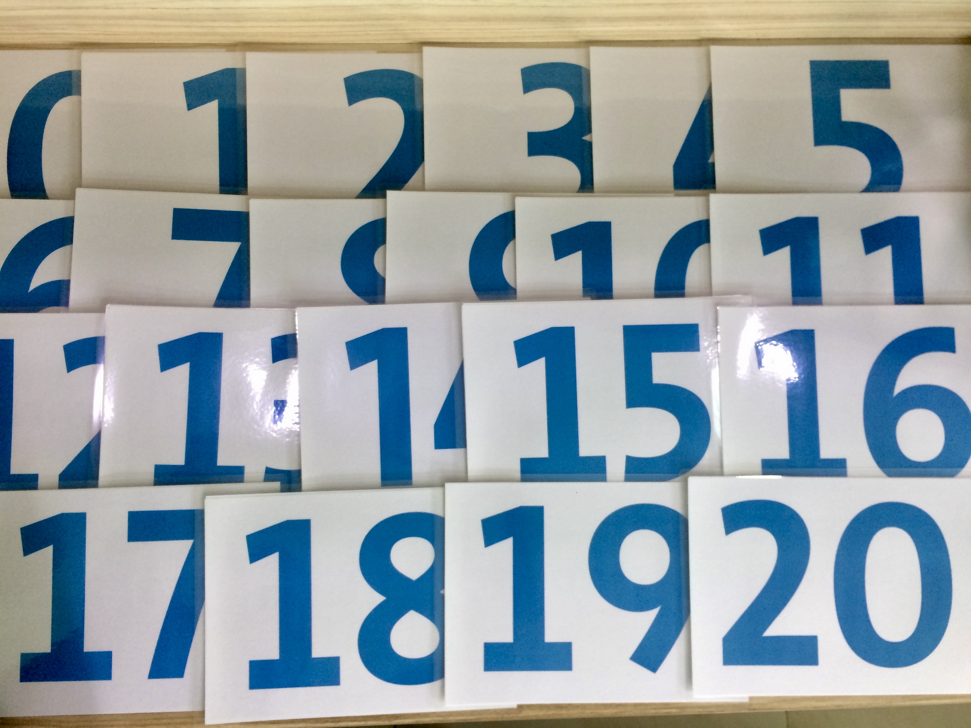 Ordinary number Flashcards - Thẻ học tiếng Anh chủ đề số đếm thông thường - 21 cards: from 0 to 20