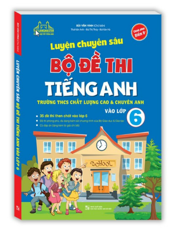 Sách - Luyện chuyên sâu bộ đề thi tiếng anh vào lớp 6