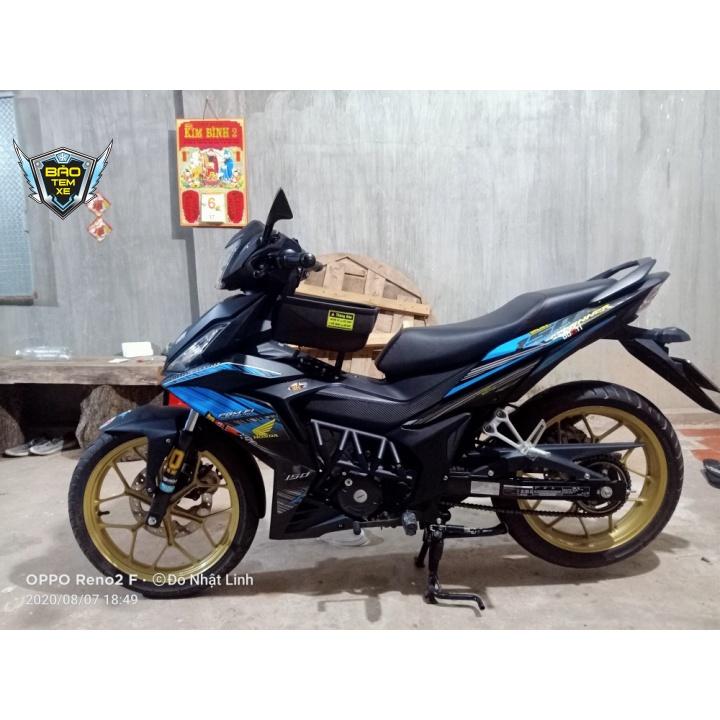 Tem rời dán xe winner sọc xanh