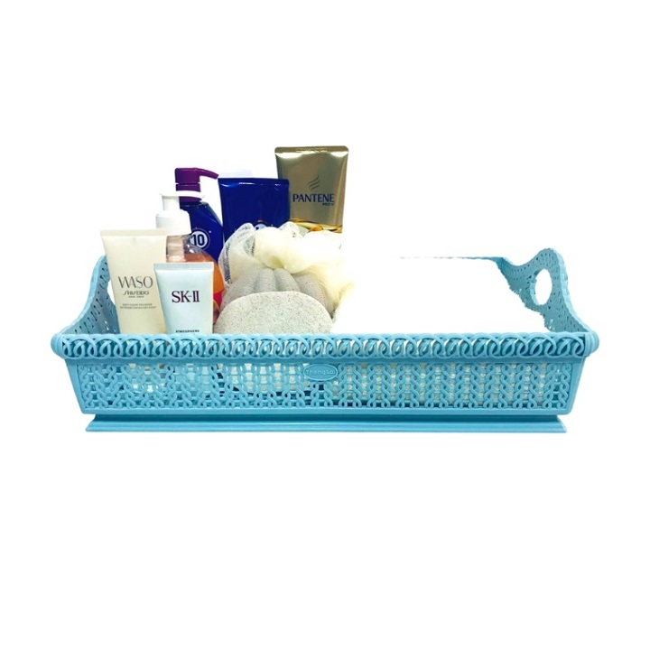 Rổ chữ nhật đa năng có quai xách kích thước lớn 41x31x12 cm
