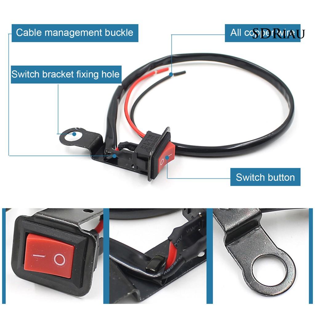 Công Tắc Gắn Tay Lái Xe Mô Tô Chống Thấm Nước Qcd