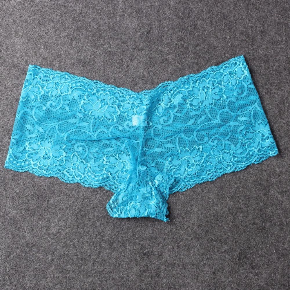Gợi Cảm Thấy Thông Qua Boyshorts Cho Quần Short Nữ Quần Lót Ren Mỏng Trong Suốt Người Phụ Nữ Quần Short Bé Trai Quần Shorts Đùi Femme Quần Lót 6 Cái/lốc