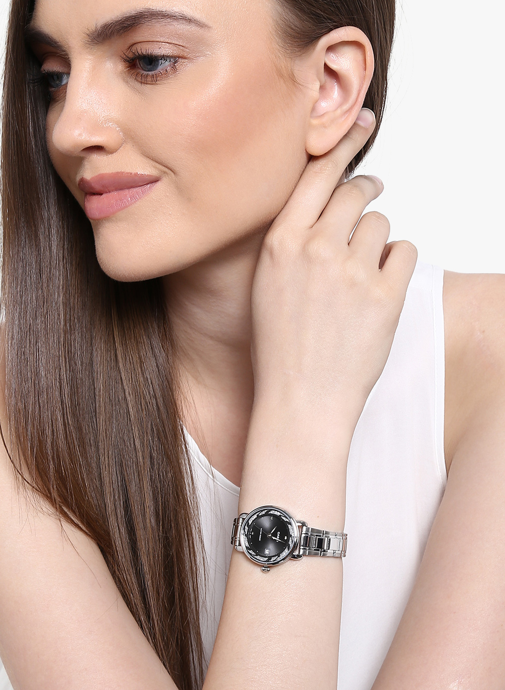 Đồng hồ nữ Casio LTP-E120D-1ADF Dây đeo kim loại - Viền mạ kim tuyến sang trọng nữ tính