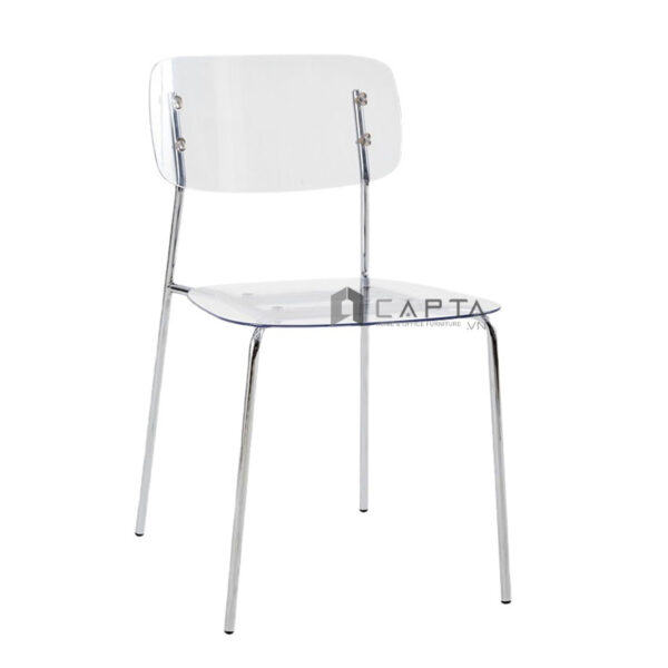 Bộ bàn vuông tiếp khách 2 ghế nhựa Nội thất Capta SL TE1544-06W / ICE Bộ bàn tư vấn khách hàng, Bộ bàn khách chờ cho phòng khám nha khoa hiện đại nhỏ gọn