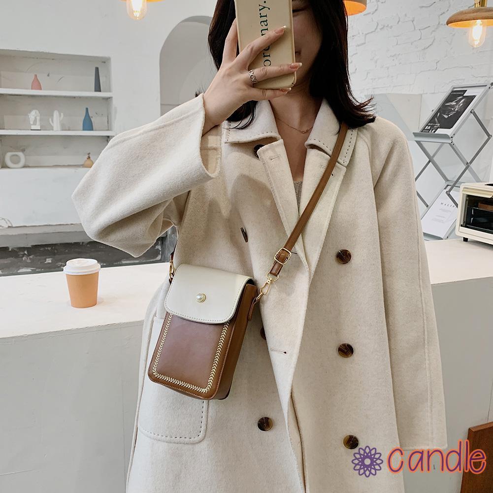 Túi Đeo Chéo Da Pu Đính Ngọc Trai Thời Trang Cho Nữ