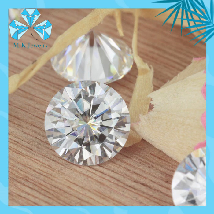 ( SIZE 8LY1 ) KIM CƯƠNG NHÂN TẠO – MOISSANITE NƯỚC D – ĐỘ TINH KHIẾT VVS1 -FULL KIỂM ĐỊNH GRA – GIÁ TỐT NHẤT THỊ TRƯỜNG