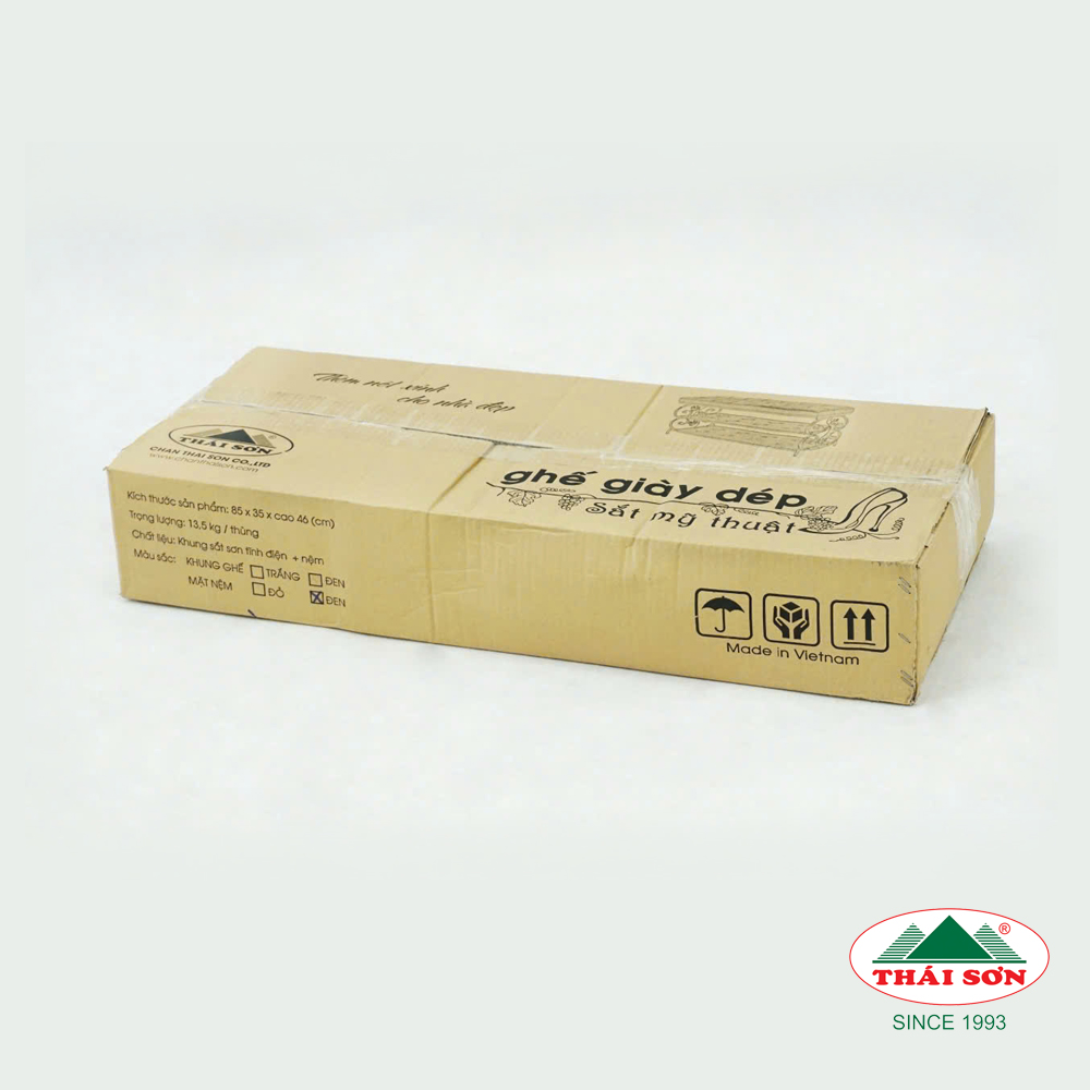 Kệ giày dép kết hợp ghế ngồi Thái Sơn - Lắp ráp Sắt mỹ thuật, sơn tĩnh điện ( HÀNG CHÍNH HÃNG - ĐỔI TRẢ MIỄN PHÍ )